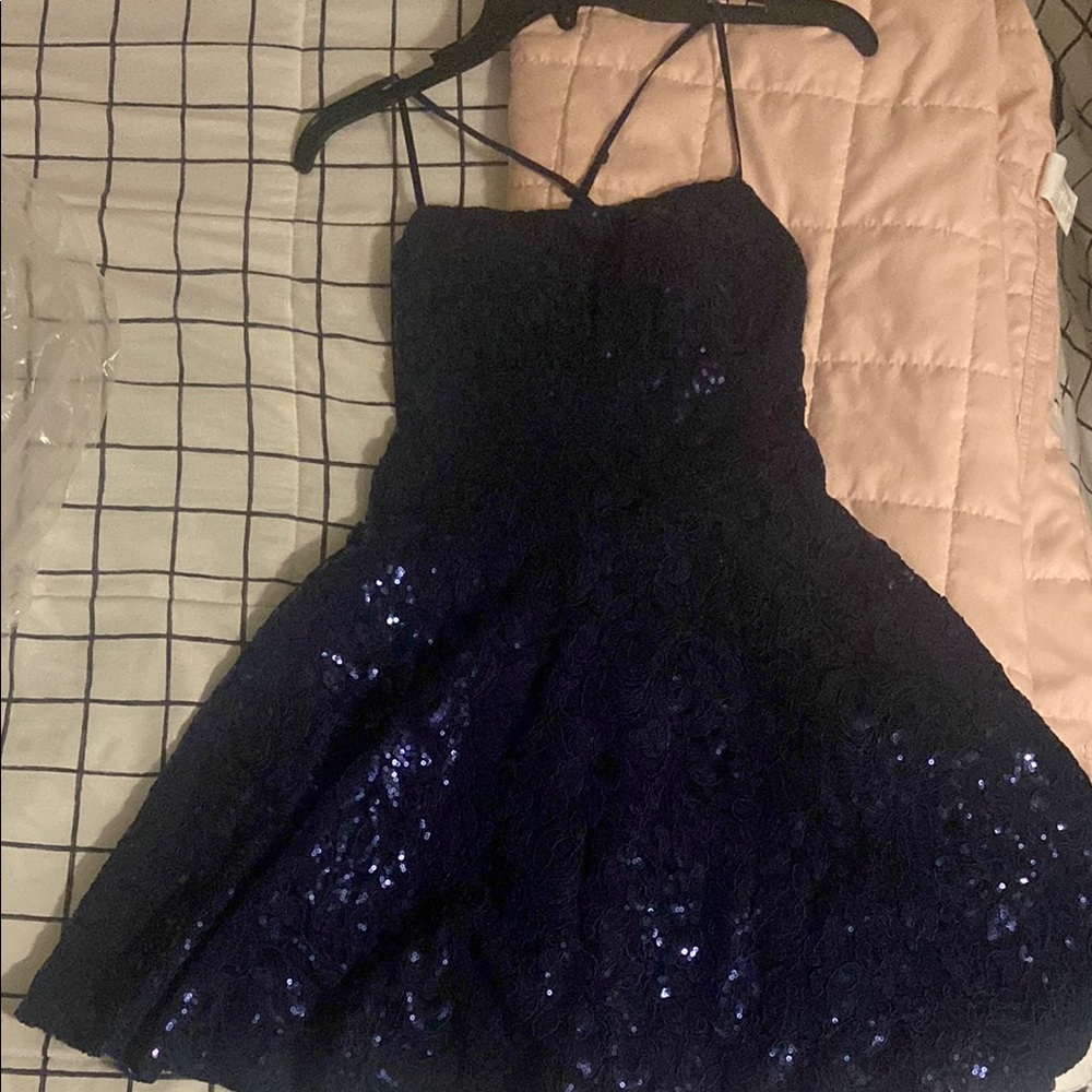 Elegant Navy Blue Kids Dress